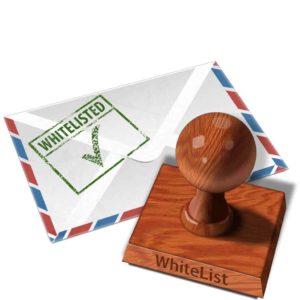 Whitelist - Envelope with Stamp